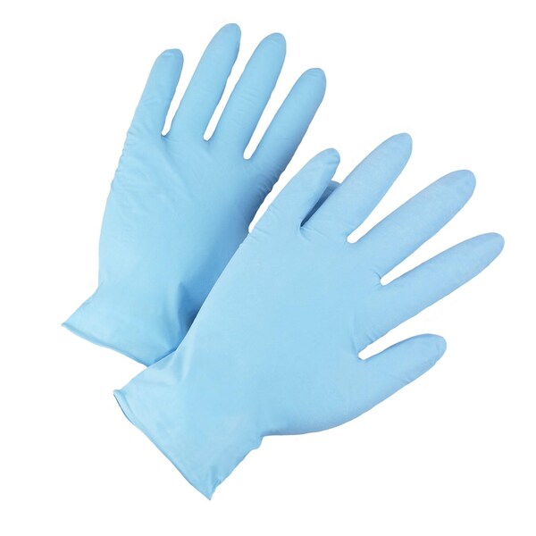 WEST CHESTER Blue, L, Nitrile Nitrile Disposable Gloves, 2910/L